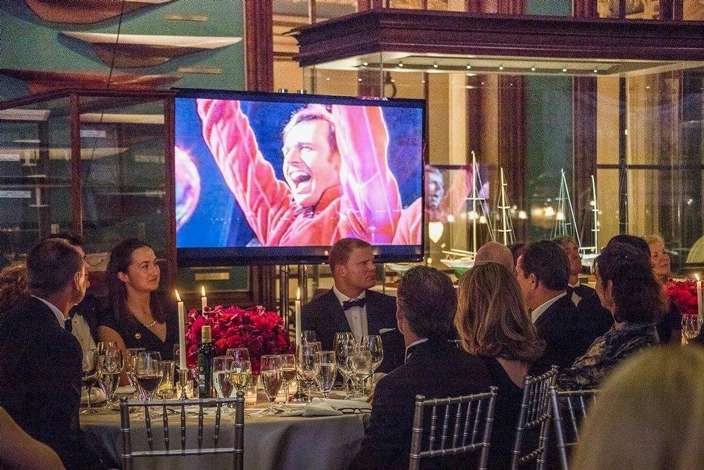 A video of Bertarelli and Team Alinghi celebrates his accomplishments - America's Cup Hall of Fame Awards - November 2016, New York Yacht Club Model Room © Carlo Borlenghi http://www.carloborlenghi.com